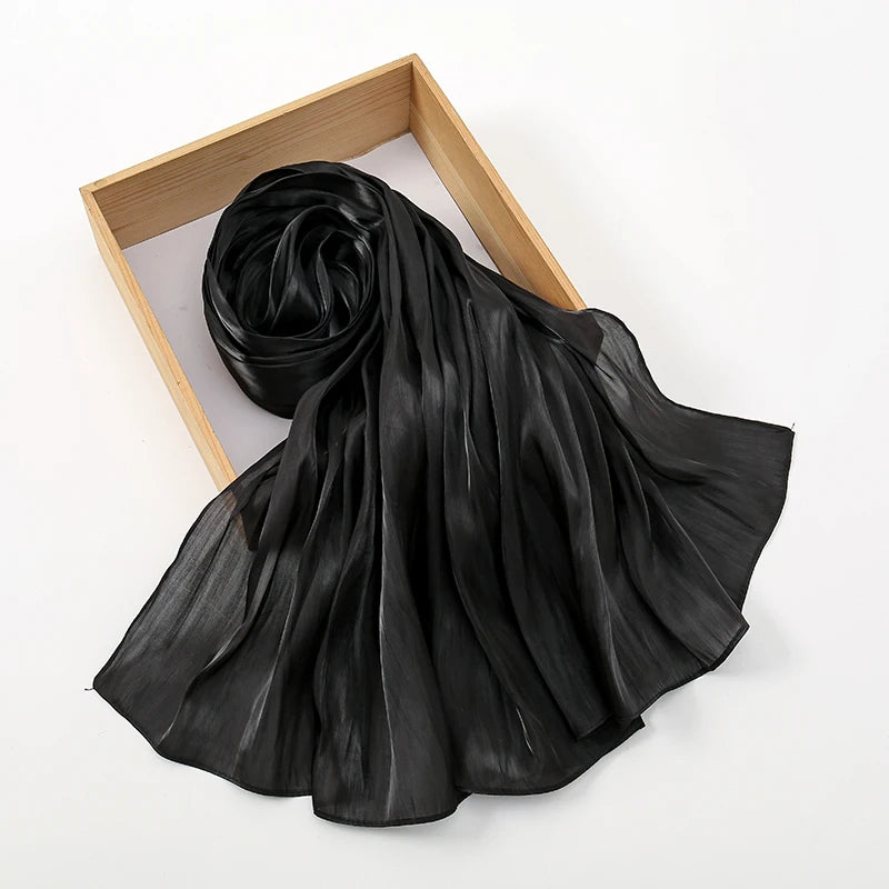 Premium Shimmer Silk Hijab – Lyxig Medine Silk Sjalscarf ✨
